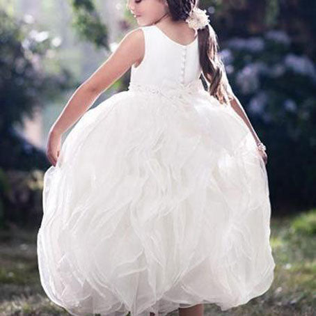 Puffy Vintage Flower Girl Dresses for Wedding