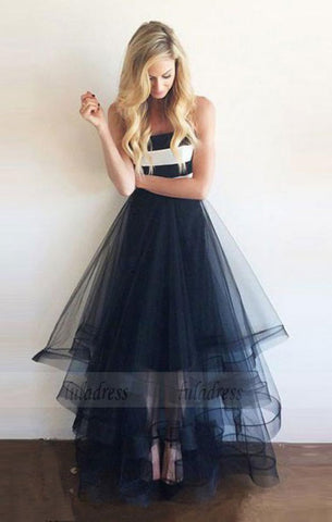 New Arrival A-Line Strapless Floor Length  Prom Dress/Evening Dress with Ruffles,BD99810