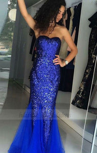 unique mermaid prom dresses with sequins, modest sweetheart evening dresses,BD98686