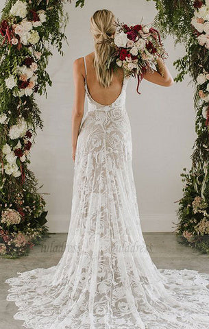 Long Sleeves Wedding Dresses,Lace Wedding Dress