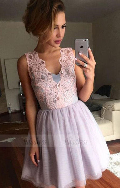 Hot Sale Short Homecoming Prom Dress Trendy Lilac Prom Dresses,BD98407