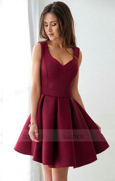 sexy homecoming dress,red prom dress,short dress