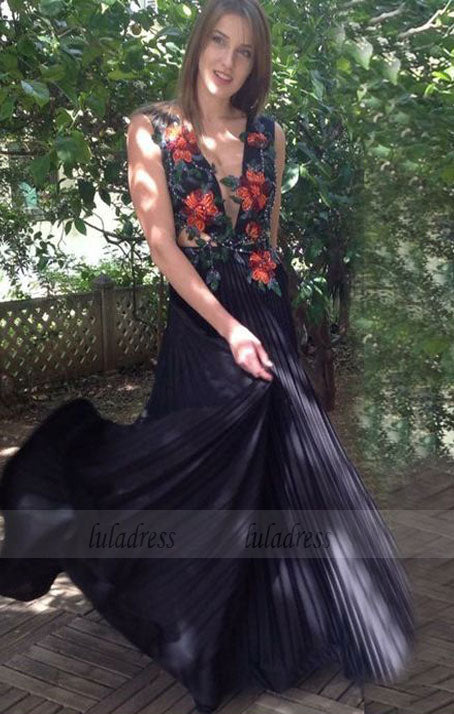 elegant prom party dresses with appliques, fashion formal evening gowns