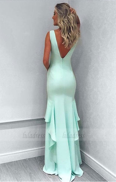 sexy leg slit long mermaid prom dresses evening gowns for wedding party,BD98144