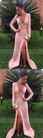 long sleeves prom dress,mermaid evening gowns,sexy prom dresses
