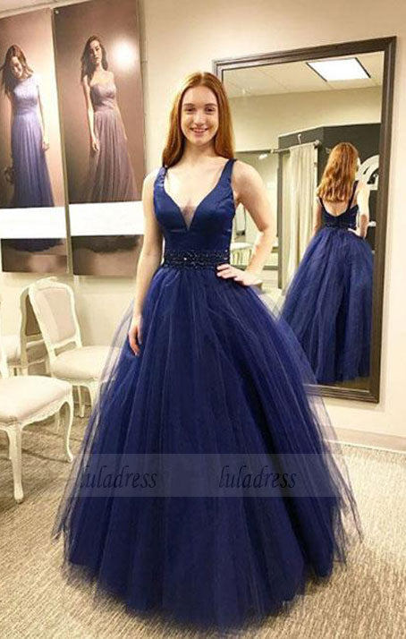 v neck prom dress,long evening dress,party dress