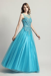 A-line Princess Long Evening Dress Formal Prom Dress, LX425