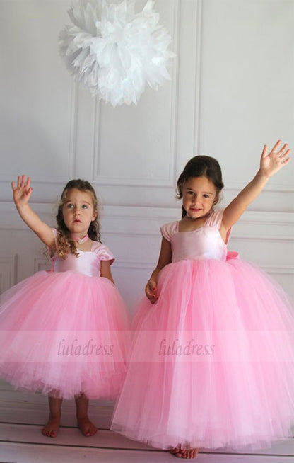 Cheap Cute First Communion Dresses for litter Girl Tulle Pageant Flower Girl Dress