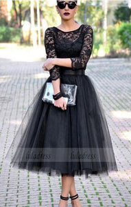 Tulle Prom Dress,Black Evening Formal Dress,Women Dress,BD99391