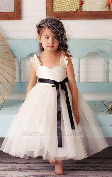 spaghetti straps black belt pageant girls dresses Christmas Princess Dresses Children Girl Party Dresses,BD99758