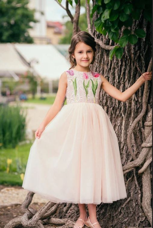 Flower Girl Dress, Cute Flower Girl Dress,Flower Girl Dress