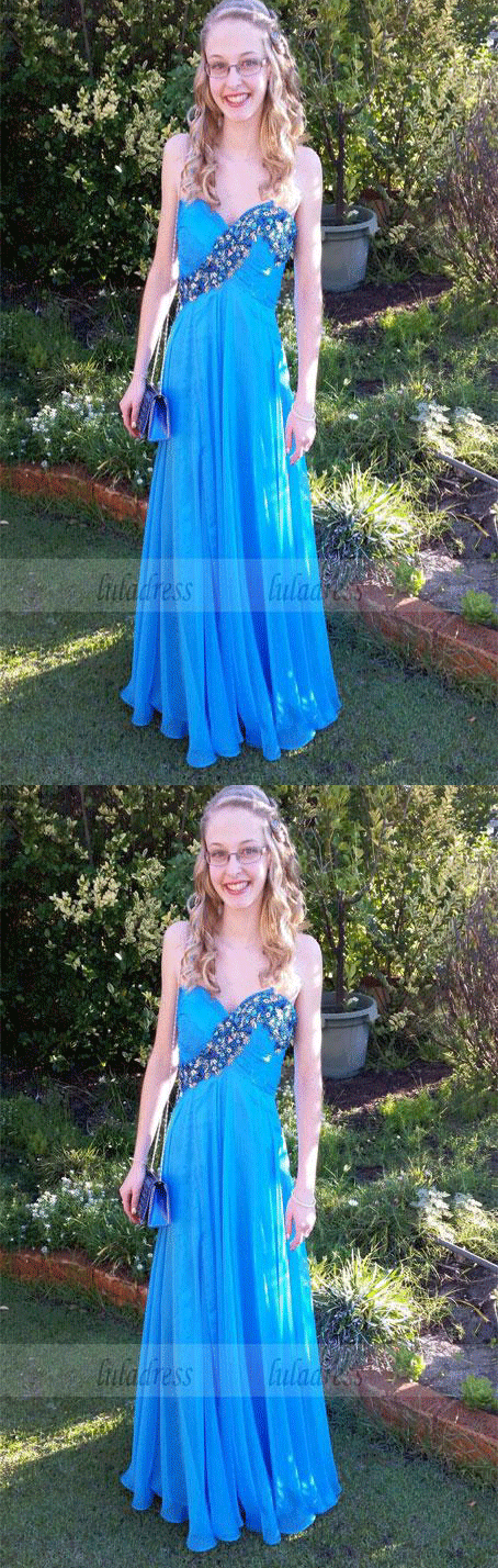 Long Evening Gown,Modest Evening Dress,Chiffon Prom Dresses