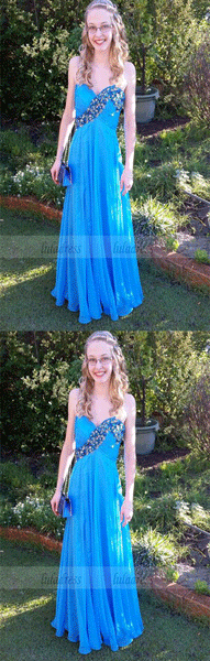 Long Evening Gown,Modest Evening Dress,Chiffon Prom Dresses,BD99257