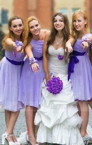 short bridesmaid dress,one shoulder bridesmaid dress,cheap bridesmaid dress,BD98909