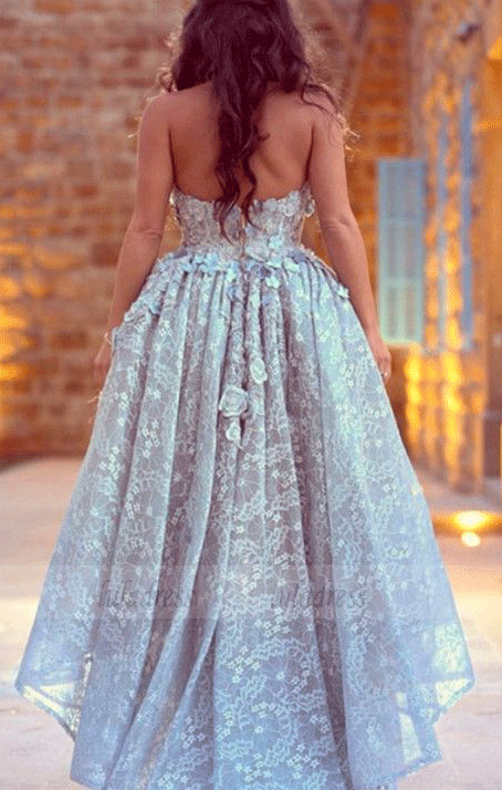 Lace Sweetheart Lace Prom Dresses