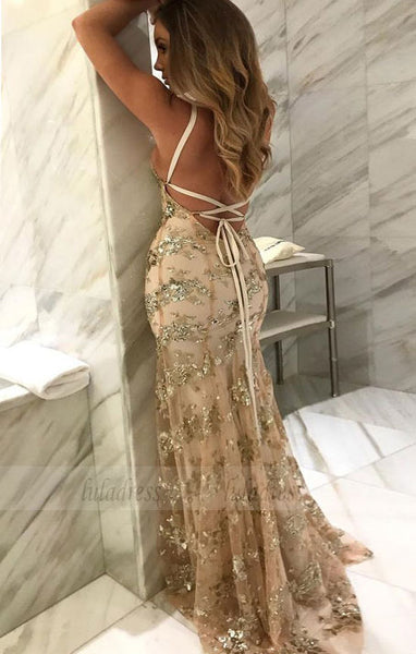 unique spaghetti straps mermaid party dresses, sexy criss cross straps evening dresses,BD98756