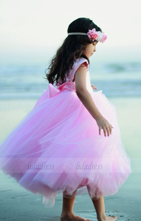 Cheap Cute First Communion Dresses for litter Girl Tulle Pageant Flower Girl Dress