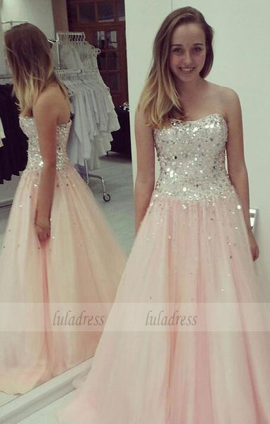 Elegant Evening Dress,Tulle Evening Gowns,Party Gowns With Beading,BD99261