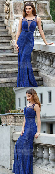 Mermaid Scoop Lace Bowknot Prom Dress, Sequin Long Formal Dress,BD98658