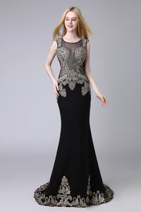 Black Formal Evening Dress Charming Party Dress, LX525