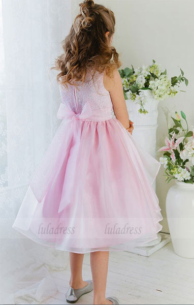 New Hot Sale Organza Flower Girl Dress of V-neck A-line Pageant Dresses For Girls Dress,BD99741