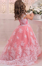 Lace Watermelon Flower Girl Dresses pageant dresses for little girls Wedding Party