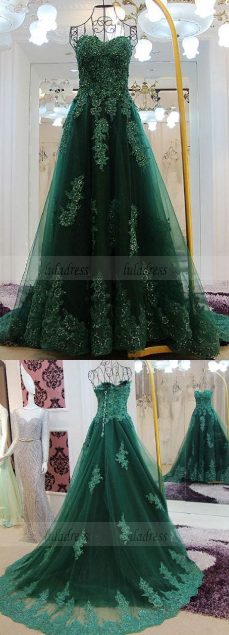 Green Floor length Prom Dresses, Floor-length Long Prom Dresses, Sweet Green Floor length Prom Dresses, Floor-length Long Prom Dresses, Sweet