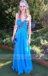 Long Evening Gown,Modest Evening Dress,Chiffon Prom Dresses,BD99257