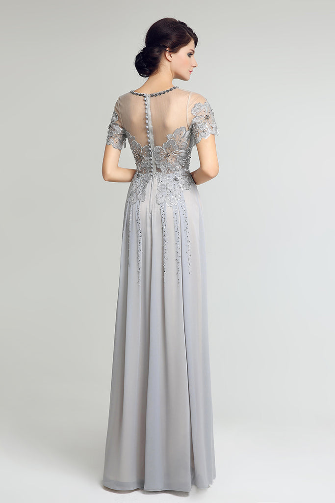 Grey modest deals dress