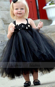 Formal Tea Length Flower Girl Dresses Children Birthday Dress Tulle Kids Wedding Party Dresses,BD99271