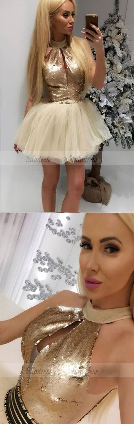 Homecoming Cocktail Dress with Keyhole