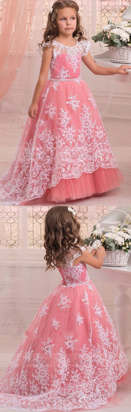 Lace Watermelon Flower Girl Dresses pageant dresses for little girls Wedding Party,BD99759