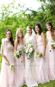 Elegant Chiffon Long Bridesmaid Dress,BD99465