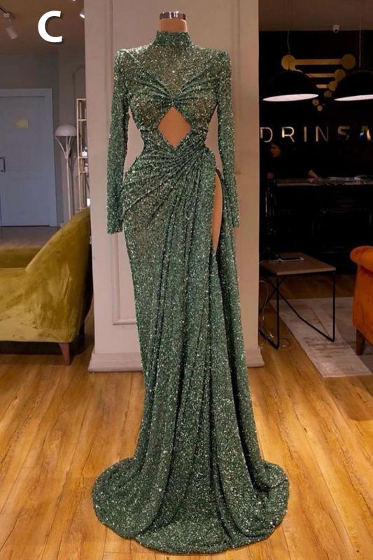 Sexy Long Mint Green Sequins Prom Dresses Mermaid luladress Sexy Long Mint Green Sequins Prom Dresses Mermaid luladress