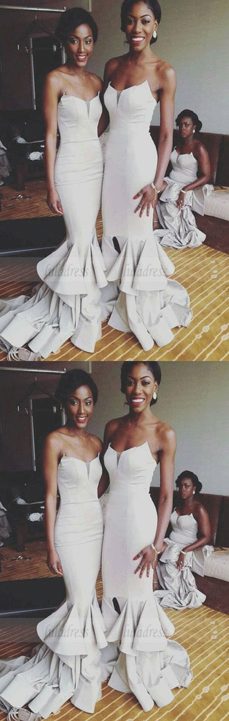 Mermaid Jersey Bridesmaid Dresses,Gorgeous Bridesmaid Dresses