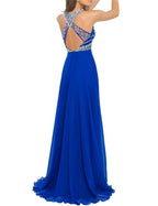 beaded evening Dress,charming Prom Dress,long prom dress,chiffon prom dress,custom evening dress