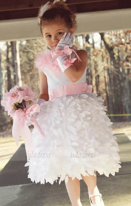 Tea-Length Flower Girl Dresses,Flower Girl Dresses For Weddings Girls Formal Party Dresses