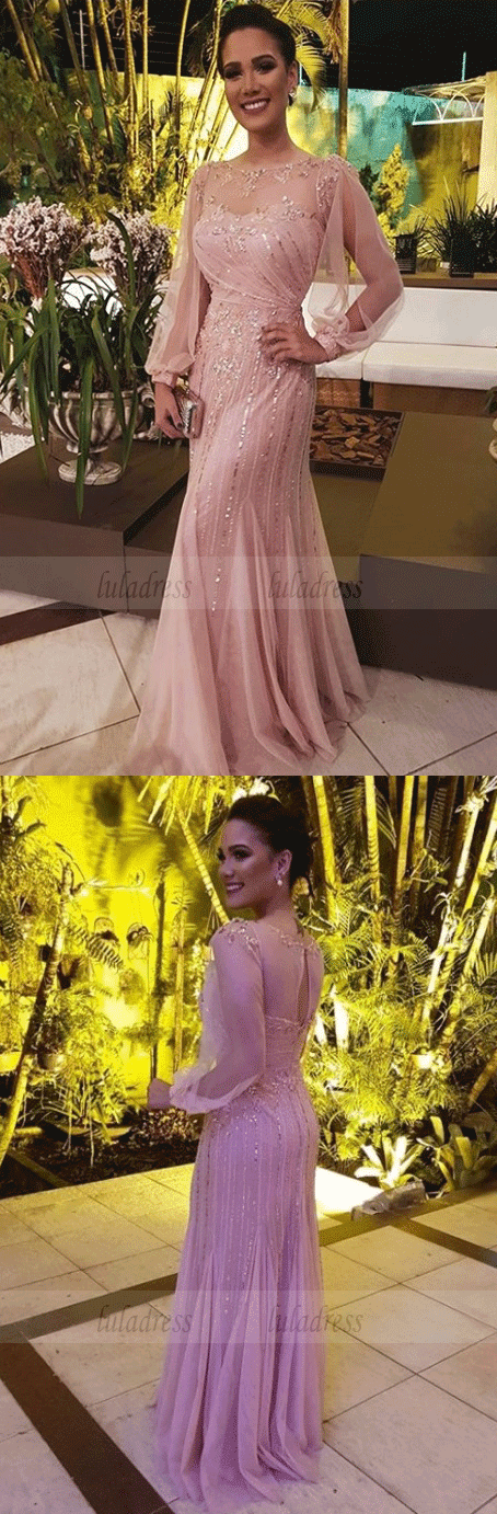 Long Sleeves Prom Dress,Evening Dresses