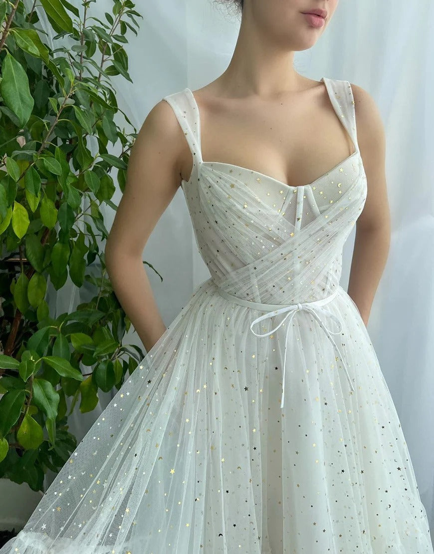 Straps Short Tulle Prom Dresses White Homecoming Dress luladress Straps Short Tulle Prom Dresses White Homecoming Dress luladress