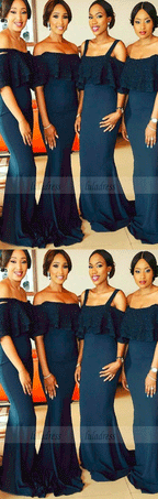 Mermaid Bridesmaid Dresses,Satin Strapless Prom Dresses,Bridesmaid Dresses