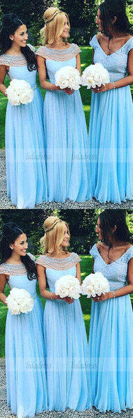 Long Bridesmaid Dresses,Chiffon Bridesmaid Dress,Beading Bridesmaid Dresses,BD99538