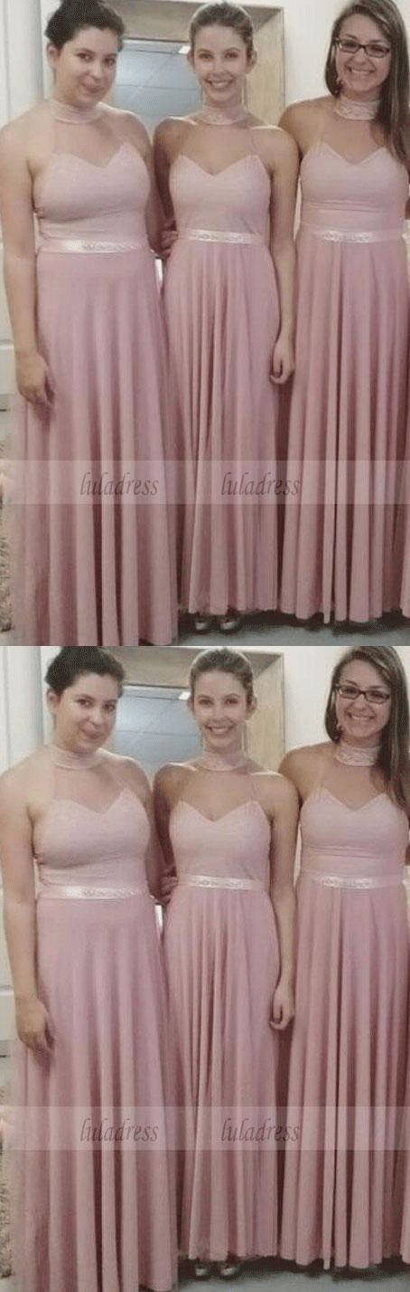 Sexy Bridesmaid Dress,Stylish Pearl Pink Bridesmaid Dresses