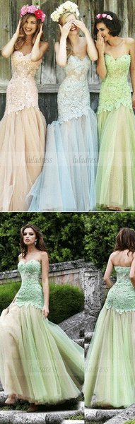 Fashion Mermaid Bridesmaid Dresses,Evening Dress Strapless Bridesmaid Dress,BD99525