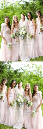 Elegant Chiffon Long Bridesmaid Dress