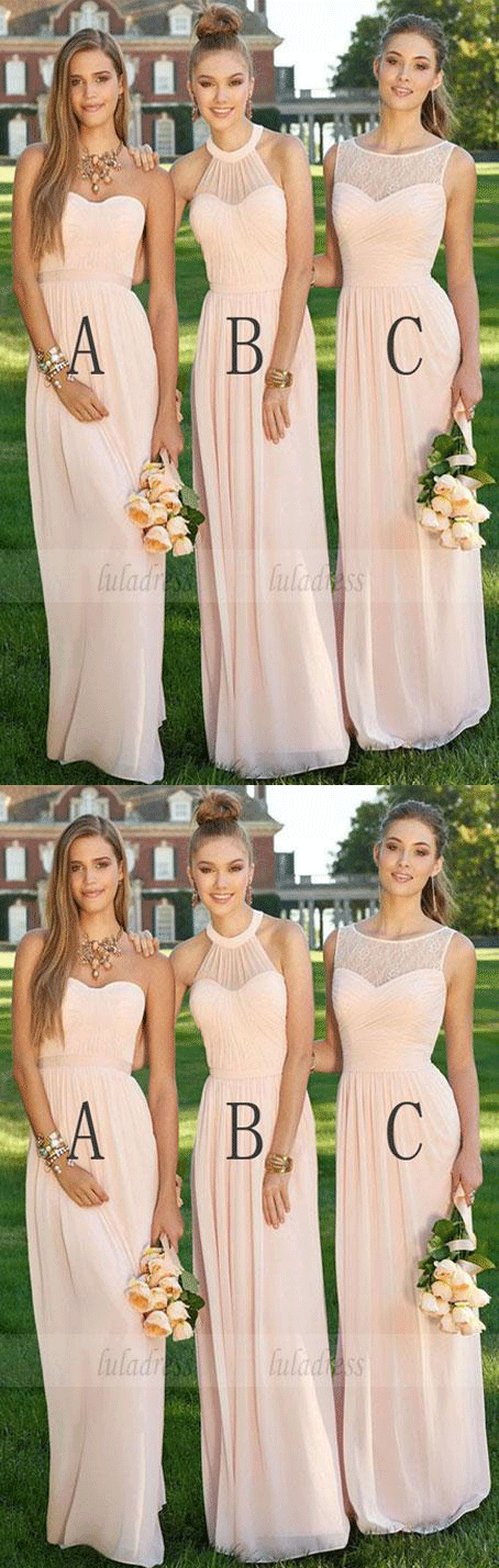 Long Bridesmaid Dress, Beautiful Bridesmaid Dresses