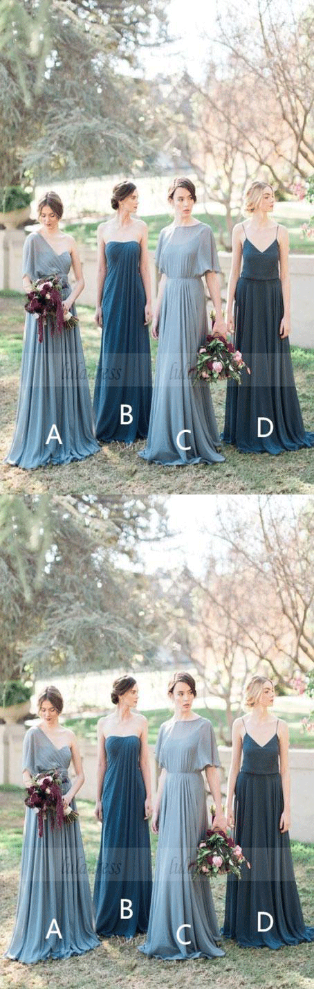 Pleated Bridesmaid Dress,Fashion Bridesmaid Dress