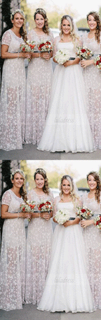 Customized A-line Short Sleeves Round Floor-Length Sash Zipper Dresses