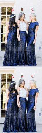 Sequins Bridesmaid Dress,Pretty Bridesmaid Dress,Free Style Bridesmaid Dress