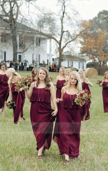A Line Long Bridesmaid Dresses,BW97286