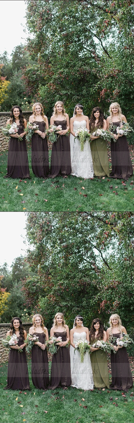 Chiffon Wedding Party Dresses For Bridesmaids